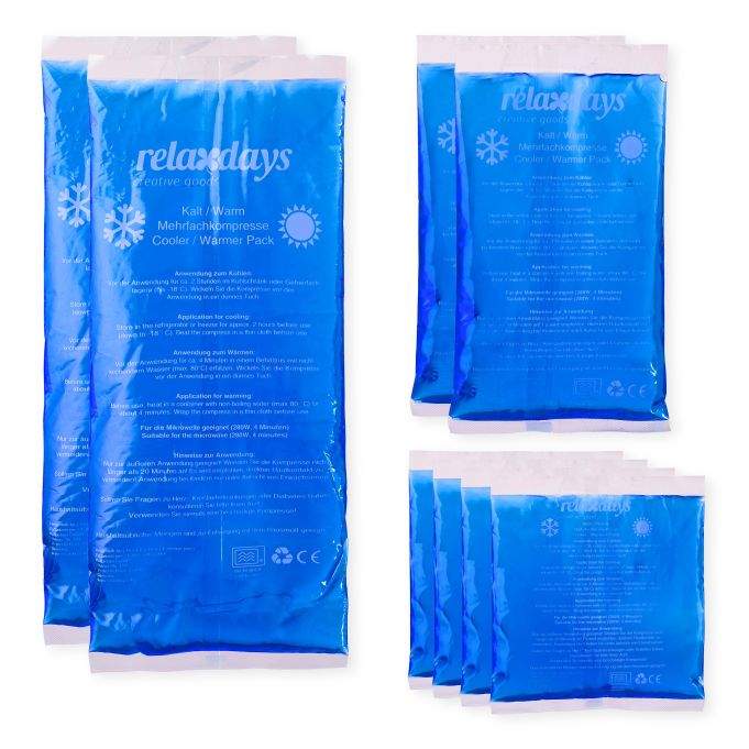 Relaxdays 8 saldēšanas elementu komplekts, zils
