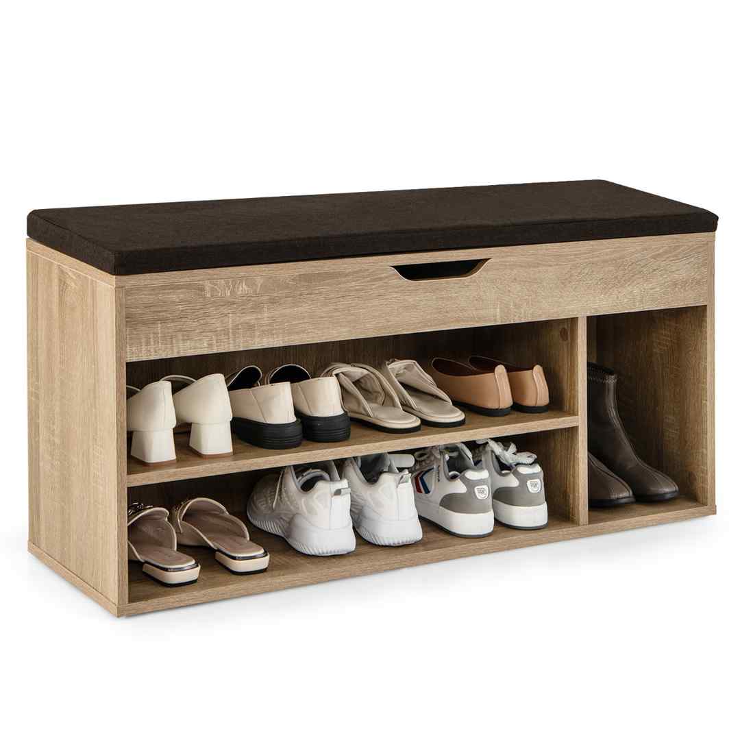 Promotion Kurpju sols 104x48x30cm, gaiši brūnas/melnas