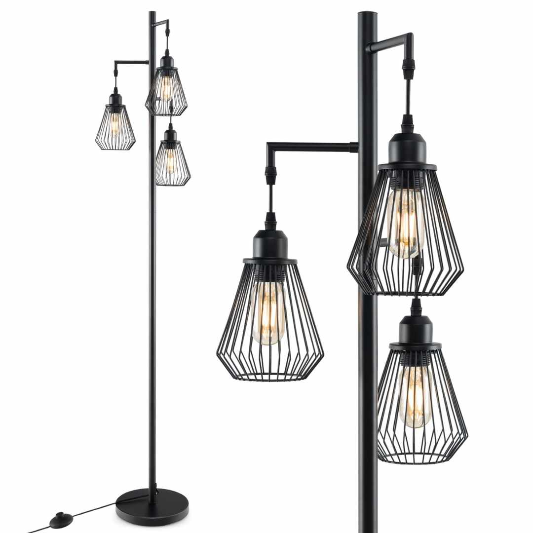 Promotion Grīdas lampa 25x168cm, melnas krāsas