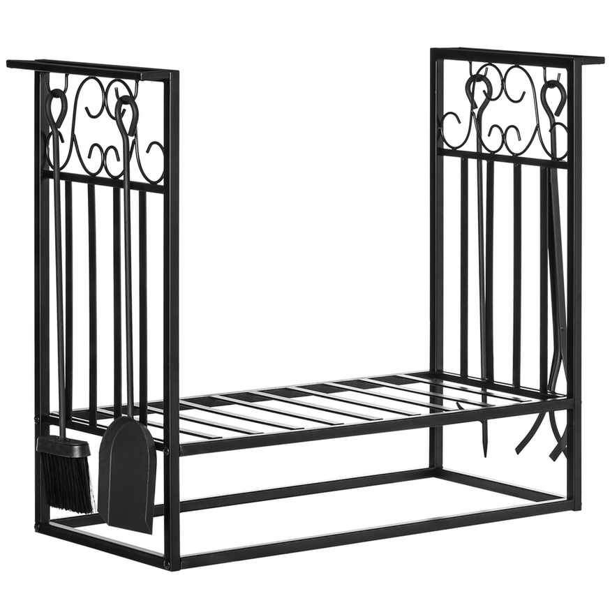 Aosom Malkas plaukts Homcom 75x30x60cm., melns