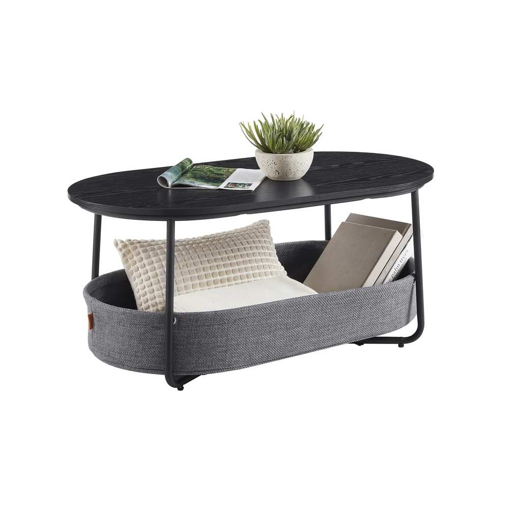 Songmics Apaļš kafijas galdiņš VASAGLE LCT244B56