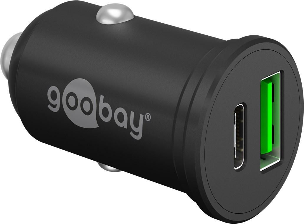 Automašīnas USB lādētājs Goobay 61739, divu