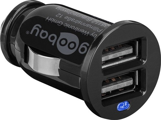 Automašīnas USB lādētājs Goobay Goodbay Dual