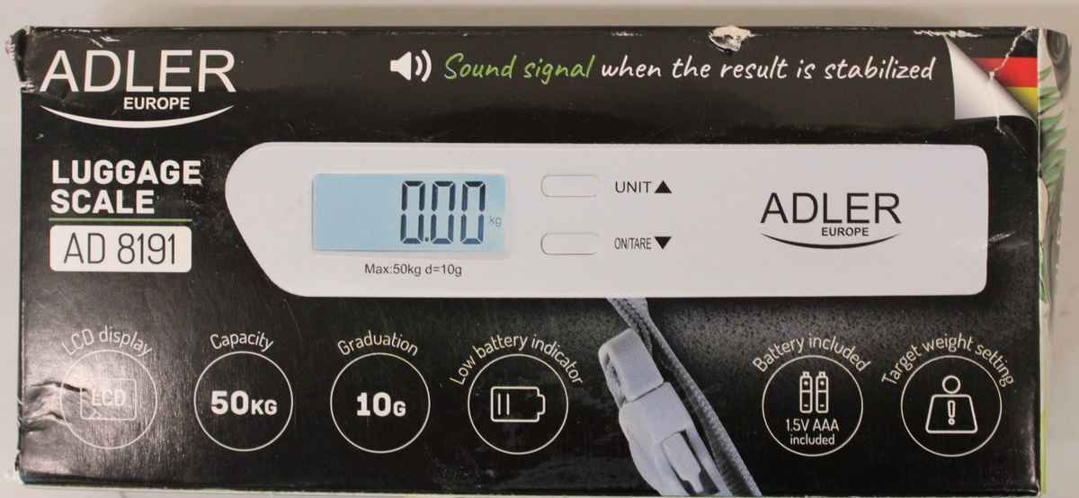 Bagāžas svari Adler AD 8191, līdz