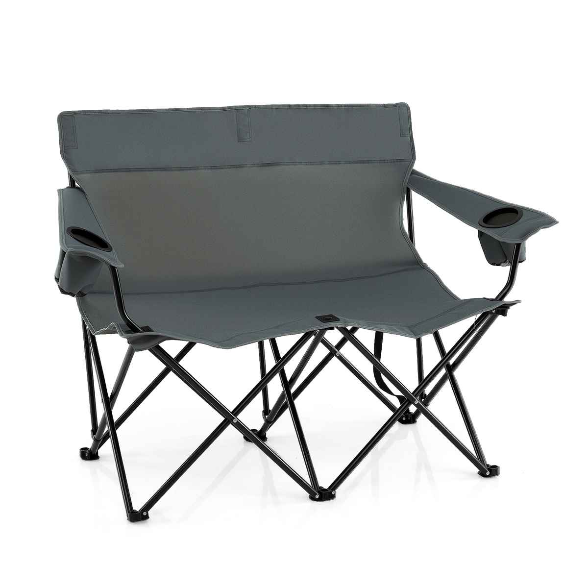 Promotion Saliekams sols 132x66x96cm, pelēkas/melnas krāsas