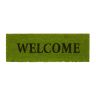 Durvju paklājiņš "Welcome" 75x25 cm., zaļā krāsā