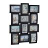 12 fotoattēlu kolāža 60,5x47,5x3,5 cm, melnā krāsā