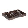 Поднос для столовых приборов 5х29х33,5см., темно-коричневый