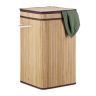 Veļas grozs 63x36x36cm, 70l., gaiši brūns/brūns/balts