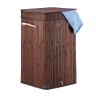 Veļas grozs 63x36x36cm, 70l., brūns/balts