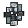 10 fotoattēlu kolāža 55x50x2,5 cm, melnā krāsā