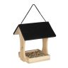 Кормушка для птиц 25,5x23x21 см., светло-коричневая/черная