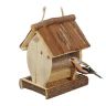 Кормушка для птиц 41x15x12,5см., светло-коричневая