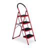 Sadzīves kāpnes 141x46x84cm., melns/balts