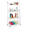 Vannas istabas plaukts 107x56x28cm., balts/melns