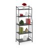 Vannas istabas plaukts 133x56x28cm., melns