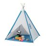 Bērnu rotaļu namiņš "Teepee" 154x124x124cm., zils/pelēks