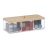 Caurspīdīgs grima organizators 7,5x23x9,5 cm.
