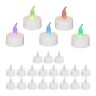 Komplektā 24 LED sveces 4,5x3,5cm, balts