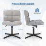 Biroja krēsls 73x64x92cm, pelēkas/melnas krāsas