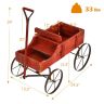 Подставка для цветов 62x34x60см, красного цвета