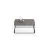Betona dizaina kafijas galdiņš Solo 100x60x40cm, tumši pelēks