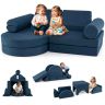 Modulārā bērnu sofa 145x71x46cm, tumši zila krāsa