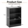 Настенная полка 50x30x75см, черного цвета