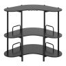 Кухонная полка 120x66x102см, черного цвета
