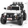Bērnu elektriskais automobilis 123x80x80cm, baltas/melnas krāsas