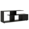 TV galds 152x38x58,5cm, melnas krāsas