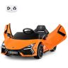 Bērnu elektriskais auto 104x60x40cm, oranžas/melnas krāsas
