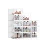 Apavu kastes SONGMICS LSP312, 12 gab, Caurspīdīga, 33,2 × 23 × 14,5 cm