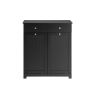 Vannas istabas skapis ar 2 veļas groziem 78x38x91cm., melnā/baltā krāsā