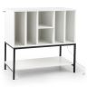 Skapis 80x45x79,5 cm, balts/melns