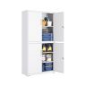 Dokumentu skapis SONGMICS OMC016G01, 4 durvis, 5 plaukti, Balta, 40 × 80 × 180 cm