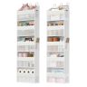 SONGMICS Door Organizer, 2 pcs., 5 compartments, White, 15 × 40 × 140 cm