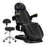 Elektriskais skaistumkopšanas krēsls Sillon Lux 273B, ar tabureti AM-304, Melns
