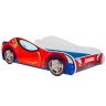 Bērnu gulta Car II ar matraci 150 cm x 74 cm x 44 cm, zirnekļmašīna