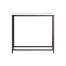 Konsoles galds 80x30x75cm., melnā/baltā krāsā