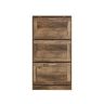 Тумба для обуви 60x23x115см., коричневого/серебристого цвета