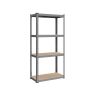 Полка для хранения 40x80x160 см., серая/светло-коричневая