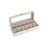 Коробка для часов 11,2x30x8 см., цвет белый/кремовый