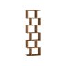 VASAGLE Bookshelf, 6 shelves, Brown, 40 × 191 × 24 cm