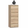 Kumode AKORD CL6/40, 6 atvilktnes, ozola krāsā, 40 × 109 × 35 cm