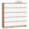 Kumode NORE K120, ozols/balta
