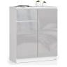 Kumode K80 CLP, 2 durvis un 1 atvilktne, balta, 80 × 99 × 40 cm