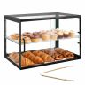 Konditorejas vitrīna VEVOR GTDAP04, 2 līmeņi, 550 × 385 × 390 mm