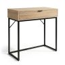 Konsole MODENA, 1 atvilktne, Melna, 80 × 80 × 35 cm