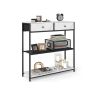 Console table VASAGLE LNT092K01, 2 drawers, 24 × 76 × 80 cm